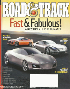 ROAD & TRACK 2007 MAR - SPYKER C8, BMW 335i, PANAMERICAN, MURCIELAGO, 190SLR